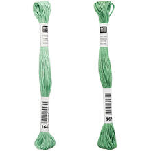 Sticktwist, 8 Meter, Farbe: Blattgr�n - Verschiedene Farbschattierungen