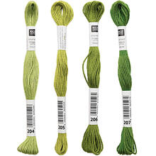 Sticktwist, 8 Meter, Farbe: Kiwigr�n - Verschiedene Farbschattierungen
