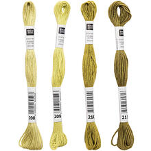 Sticktwist, 8 Meter, Farbe: Olivgr�n - Verschiedene Farbschattierungen
