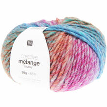 Creative Melange Chunky H�kel- und Strickgarn, 53% Schurwolle, 47% Polyacryl, 50 g - Verschiedene Farben