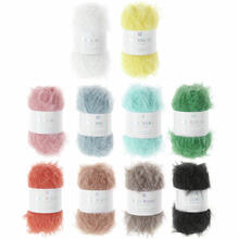Ricorumi Furry Furry Kreativgarn, 100% Polyamid, 25 g - Verschiedene Farben