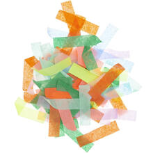 Konfetti Streifen, Multicolor, 20 g