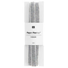 Glitzerband, 100% Polyester, 10 mm x 3 m - Verschiedene Farben