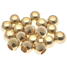 Metall Gro�loch-Perlen, Itoshii Ponii, Perle, 9 x 7 mm, 20 Stk, Gold