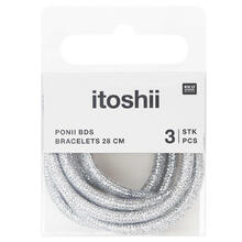 Armb�nder 3er Set, Itoshii Ponii, Schn�rsenkel-Style, 28 cm - Verschiedene Farben