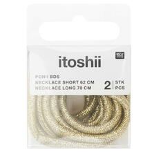 Ketten 2er Set, Itoshii Ponii, Schn�rsenkel-Style, 62 cm und 78 cm - Verschiedene Farben