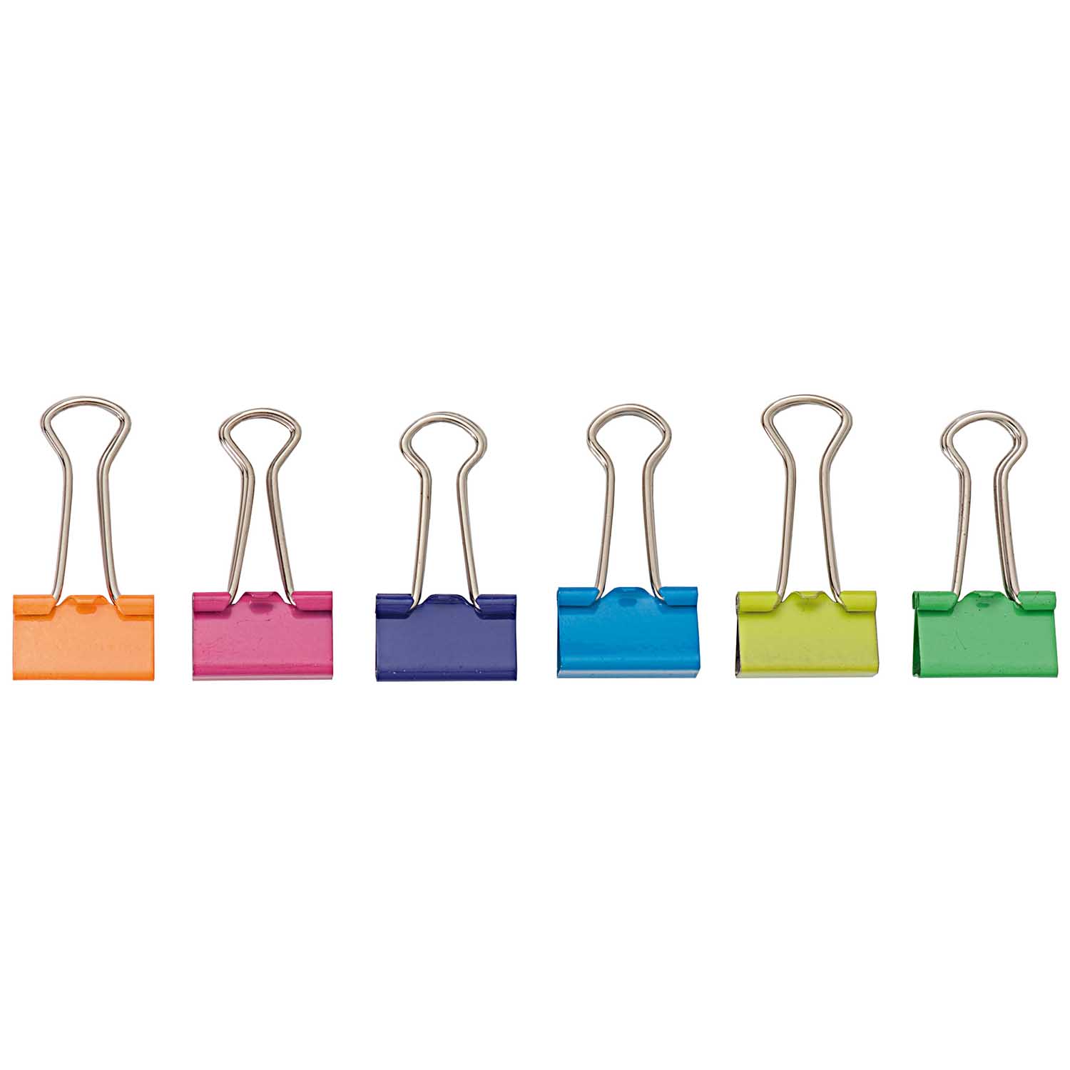 NEU Foldback-Klammern bunt, 19 mm, 12 St�ck