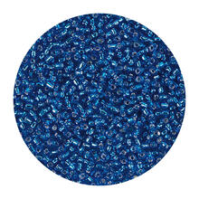 Rocailles-Perlen, 2 mm, 14 g, T�rkis mit Silbereinzug
