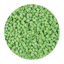 Rocailles-Perlen 2Cut, 2 mm, 14 g, Pistazie Opak