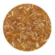 Rocailles-Perlen St�bchen, 6,75 mm, 14 g, Gold