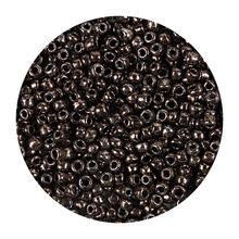 Rocailles-Perlen, 3,1 mm, 14 g, Kupfer Metallic Dunkel