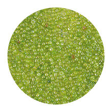 Rocailles-Perlen, 2 mm, 14 g, Pistazie Gl�nzend