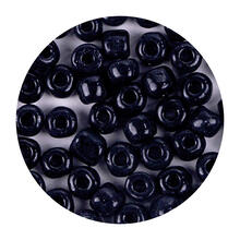 Rocailles-Perlen, 4 mm, 14 g, Schwarz
