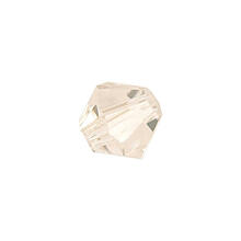 Glasschliff-Perlen Raute, 4 mm, 20 Stk, Wei�