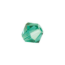 Glasschliff-Perlen Raute, 4 mm, 20 Stk, Smaragd
