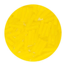 Rocailles-Perlen St�bchen, 6,75 mm, 14 g, Gelb Matt