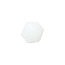 Glasschliff-Perlen Raute, 4 mm, 20 Stk, Wei� Opak