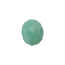 Glasschliff-Diskus Perle, 6 mm, 12 Stk, T�rkis Opak
