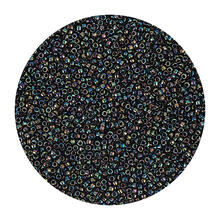 Rocailles-Perlen Itoshii Mini, 1,5 mm, 10 g, Blau-Gr�n Metallic