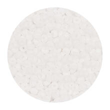Rocailles-Perlen Itoshii, 2,6 mm, 17 g, Wei� Opak
