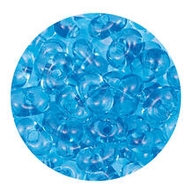 Rocailles-Perlen Itoshii Farfalle, 3,2 x 6,5 mm, 17 g, T�rkis Transparent