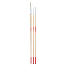NEU ArtCreation �l- & Acrylpinsel, Schweineborste Rund, 3er Set, No. 2, 6, 10