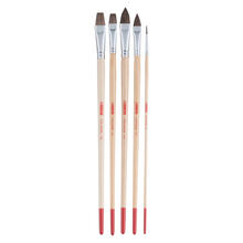 NEU ArtCreation �l- & Acrylpinsel, Rinderohrenhaar, 5 Pinsel sortiert