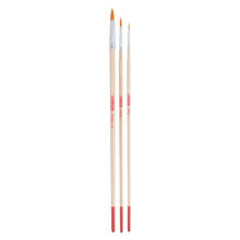 NEU ArtCreation �l- & Acrylpinsel, Synthetik, langer Stiel, 3 Rundpinsel, 2, 6, 10