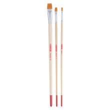 NEU ArtCreation �l- & Acrylpinsel, Synthetik, langer Stiel, 3 Flachpinsel, 4, 8, 16