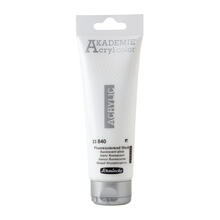 Akademie-Acryl 120ml, Fluoreszierend Wei�