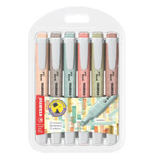 STABILO Textmarker swing cool, NatureCOLORS 6er Etui