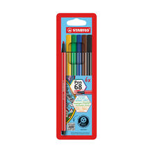 STABILO Pen 68, Premium-Filzstift, 6er Etui