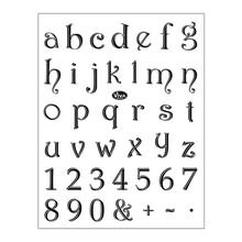 SALE Qualit�ts-Silikonstempel 14 x 18 cm, Alphabet Klein