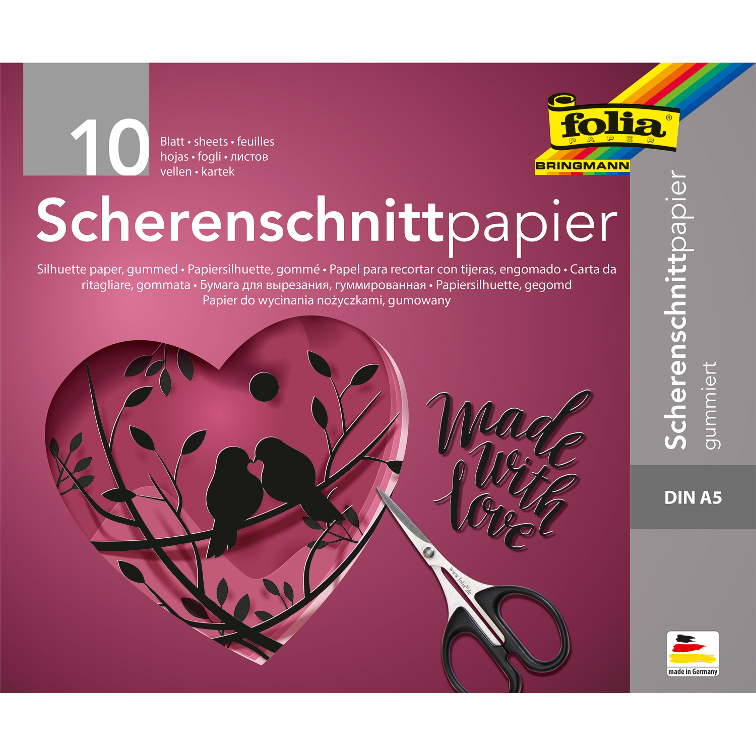 NEU Scherenschnittpapier / Silhouettenpapier, Schwarz - Verschiedene Ausf�hrungen