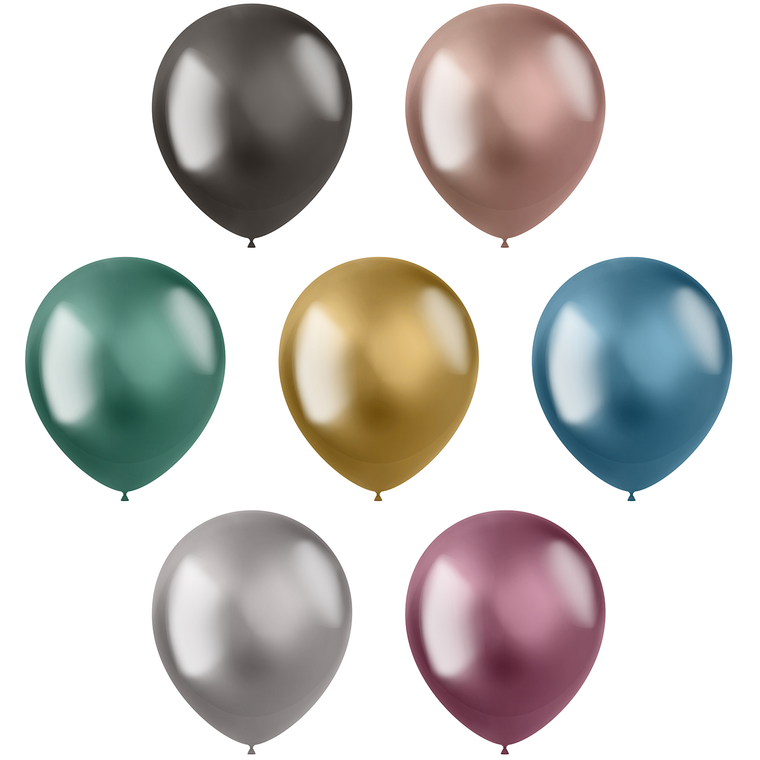 NEU Latex-Luftballons Ultra-Metallic, 33cm Durchmesser, 10er-Pack, hochgl�nzend, verschiedene Farben