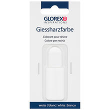 SALE Gie�harz-Farbe, transparent, 10ml, weiss