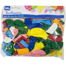 Latex-Ballons bunt gemischt, ca. 20cm Durchmesser, 100 St�ck