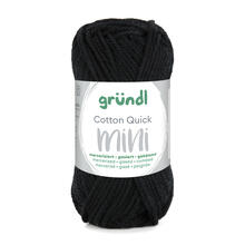 NEU Baumwollgarn / H�kelgarn, Cotton Quick Mini, 15 g, Schwarz
