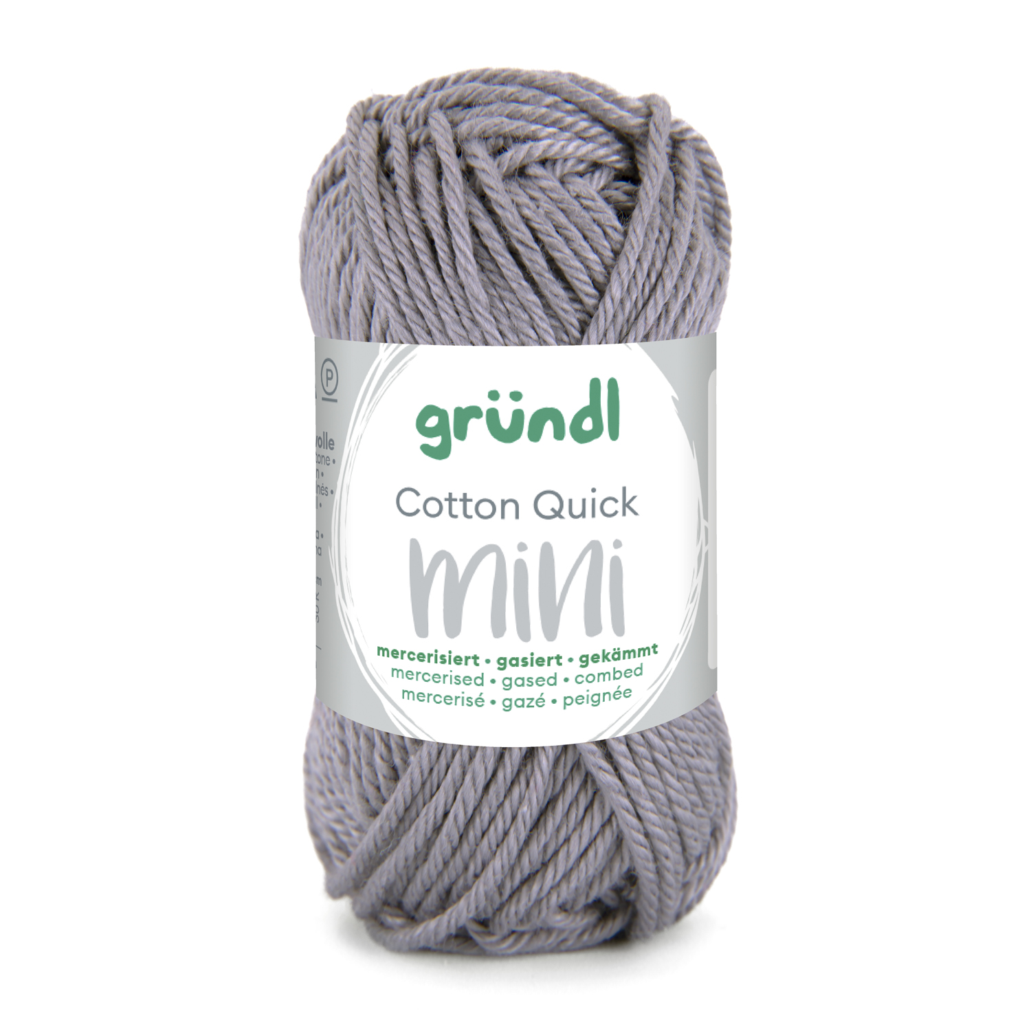 NEU Baumwollgarn / H�kelgarn, Cotton Quick Mini, 15 g, Silbergrau