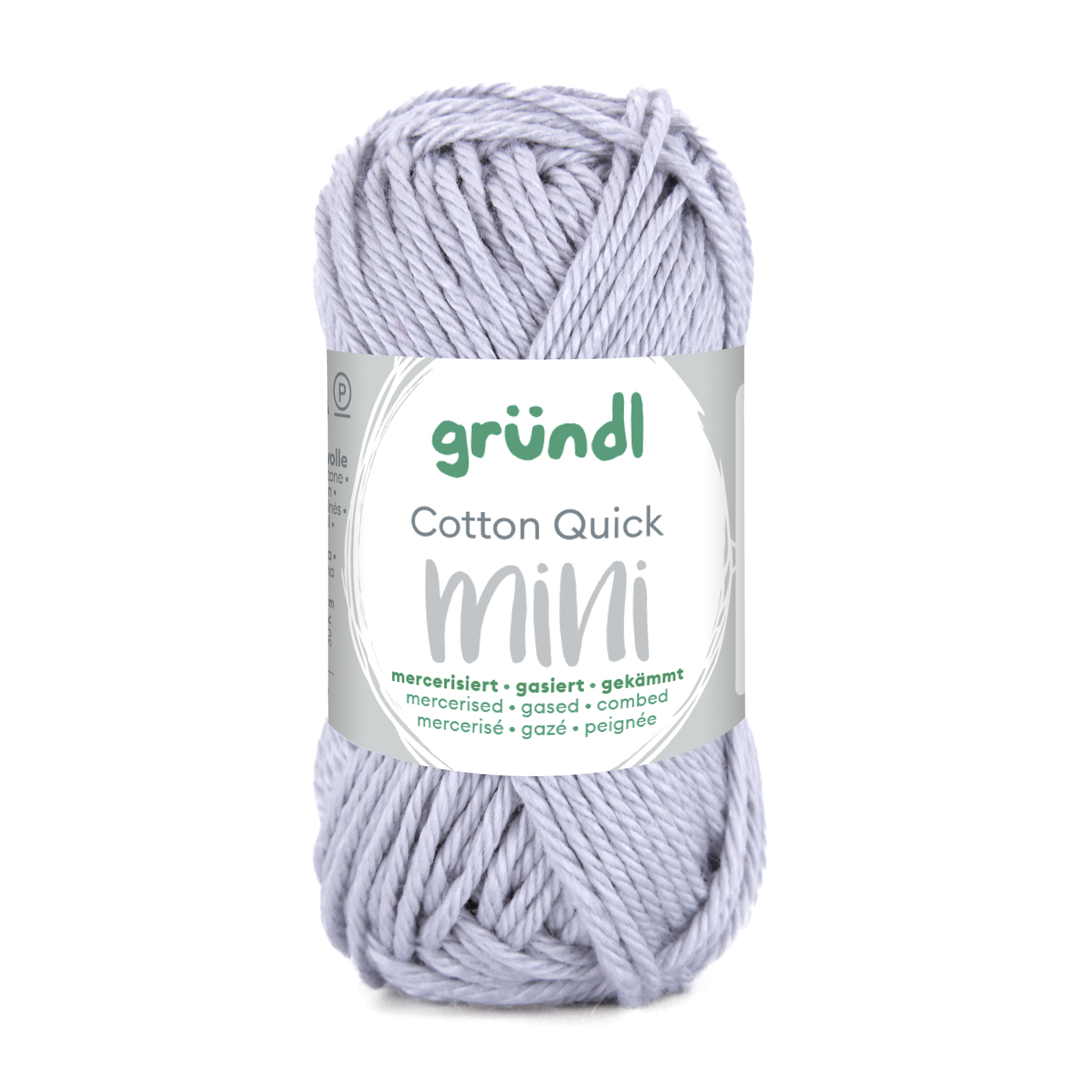 NEU Baumwollgarn / H�kelgarn, Cotton Quick Mini, 15 g, Hellgrau