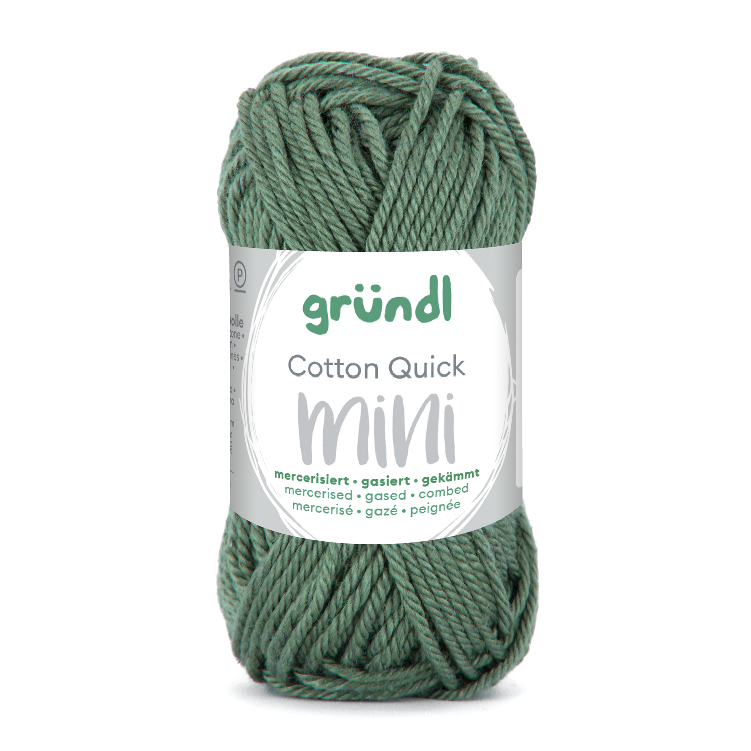 NEU Baumwollgarn / H�kelgarn, Cotton Quick Mini, 15 g, Gr�ngrau