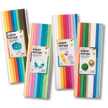 Bastel-Krepppapier-Sets / Sparpacks, 10 Rollen sortiert, 50x200cm - Verschiedene Ausf�hrungen