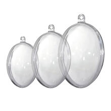 SALE Kunststoff/ Plastik Eier, transparent - Verschiedene Gr��en & Ausf�hrungen