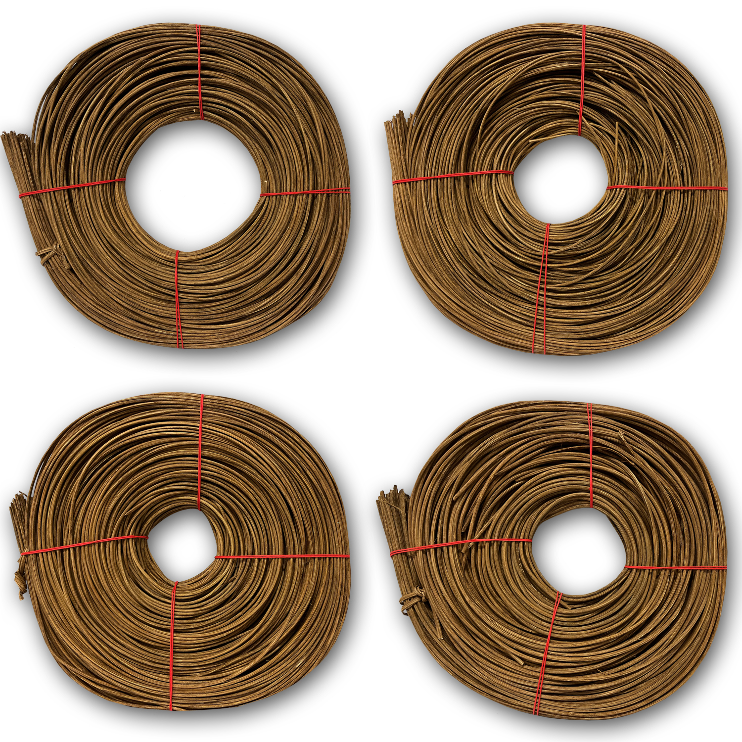 NEU Peddigrohr & Stuhlflechtrohr, rotband, ca. 500g, ger�uchert - Verschiedene St�rken