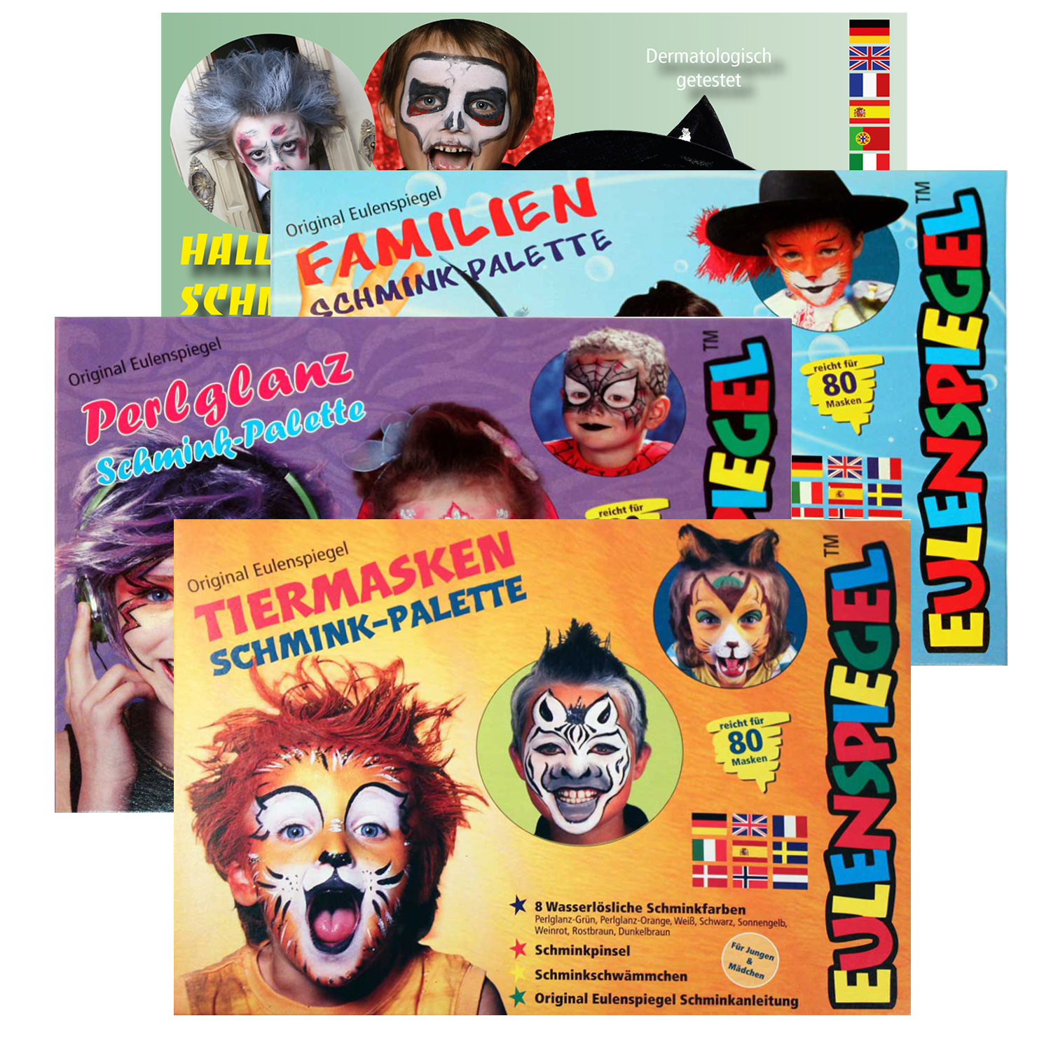 NEU Eulenspiegel Schmink-Sets - Verschiedene Ausf�hrungen