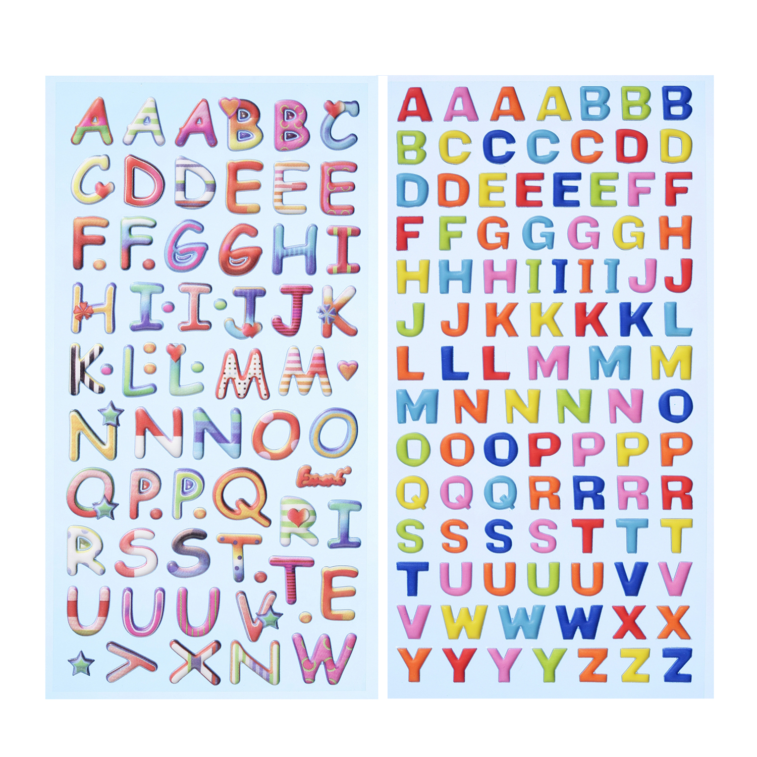 NEU SOFTY 3-D Sticker / Aufkleber, Buchstaben / Alphabet - Verschiedene Ausf�hrungen