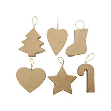SALE Pappmach�-Weihnachtschmuck 7-8 cm, 12 tlg.