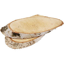 Holzscheiben Birke, ca.15x9cm, 7 St�ck