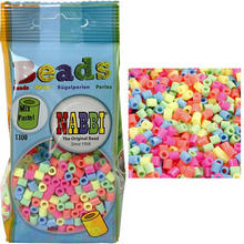 Nabbi B�gelperlen 5x5mm 1100 St�ck Pastell Mix