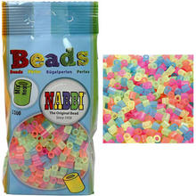 Nabbi B�gelperlen 5x5mm, 1100 St�ck, Neon Mix